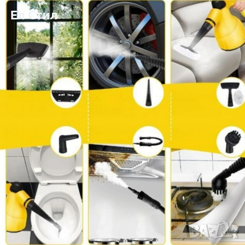 Мултифункционална ръчна парочистачка – 1000W пара за дълбоко почистване, снимка 6 - Парочистачки и Водоструйки - 53585597