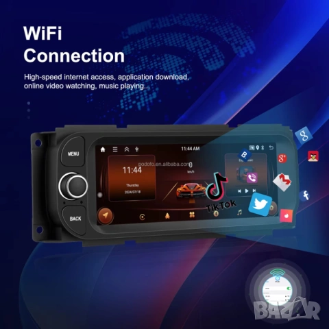 Мултимедия за Jeep, Grand Cherokee, Android, навигация, за Wrangler, Dodge, Chrysler, плеър, 2DIN, снимка 11 - Аксесоари и консумативи - 53508551
