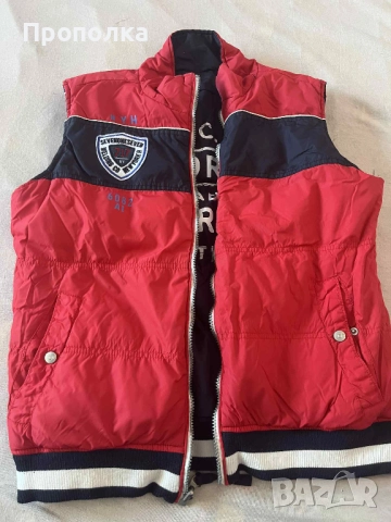 Елек с две лица тъмно син и червен, снимка 4 - Детски якета и елеци - 52123179