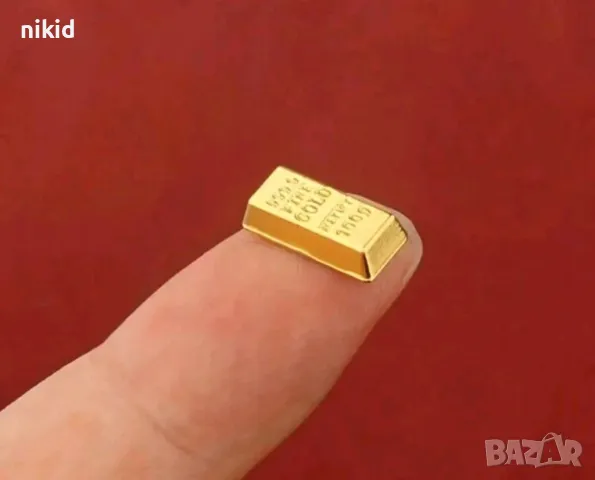 10 бр мини декоративни златно златно кюлче за фигурки за украса декор метални, снимка 4 - Други - 50416533