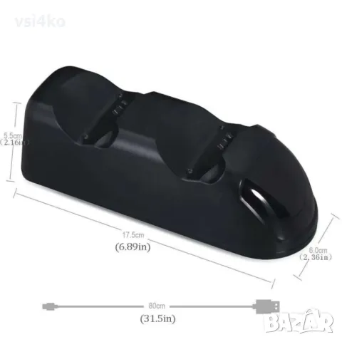 Зарядна станция за PlayStation 4 контролери , снимка 4 - Аксесоари - 48395511