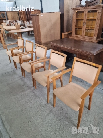 Масивни Столове с Подлакътници-5 бр.-внос от Германия!ОБЯВЕНАТА ЦЕНА Е ЗА БРОЙ!, снимка 2 - Столове - 52195940