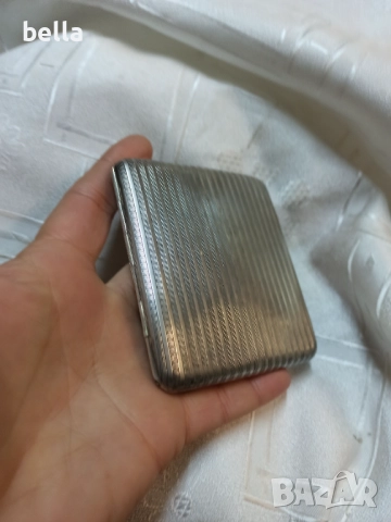 Сребърна табакера – 80 г, френско сребро .950 (1er titre).Елегантна антикварна сребърна табакера,, снимка 7 - Антикварни и старинни предмети - 52672772