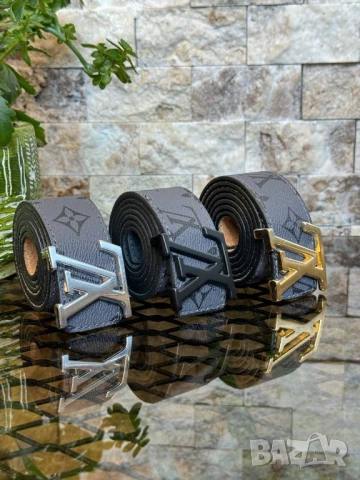 колани от естествена кожа в кутия louis vuitton balenciaga, снимка 4 - Колани - 50776390