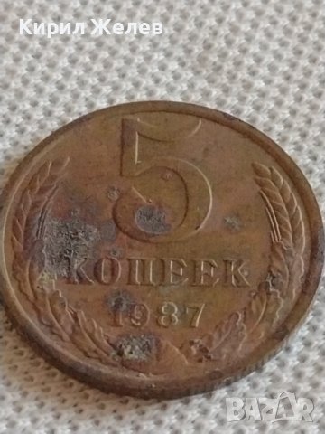 Монета 5 копейки 1987г. СССР за КОЛЕКЦИЯ ДЕКОРАЦИЯ 42438, снимка 4 - Нумизматика и бонистика - 43937883