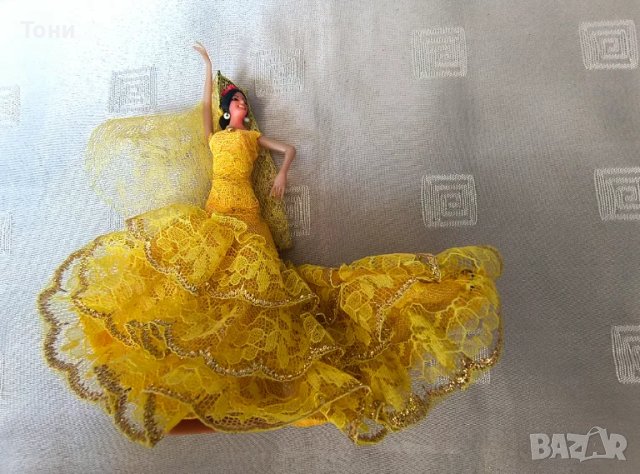 Ретро кукла Marin Chiclana Spanish Woman Fiesta Flamenco Dance, снимка 1