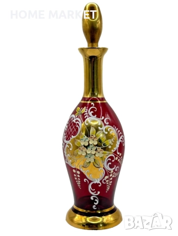 Murano Italy   Circa 1957  Bischoff Cordials Venetian Italian set with  Ruby Red end 18 k Gold  , снимка 5 - Антикварни и старинни предмети - 52718437