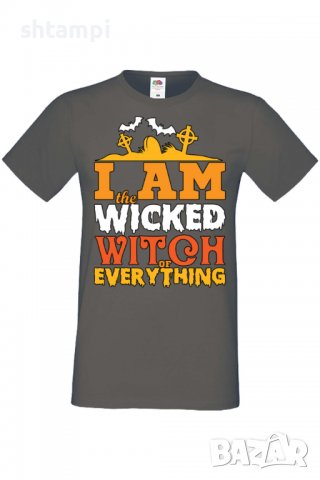 Мъжка тениска I'm The Wicked Witch Of Everything 1,Halloween,Хелоуин,Празник,Забавление,Изненада,, снимка 8 - Тениски - 38123936