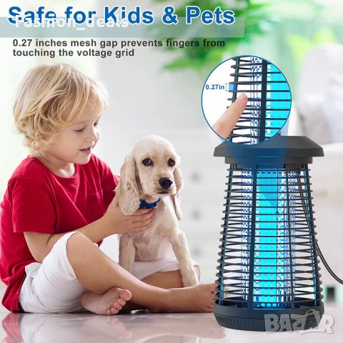 Нова Лампа за убиване на комари електрически убиец срещу насекоми, снимка 3 - Други стоки за дома - 39869615