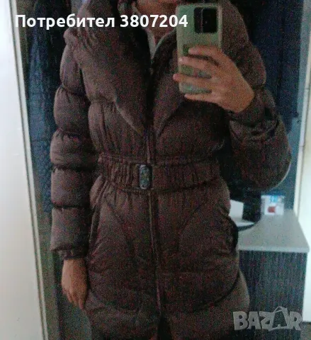 Кафяво зимно яке, снимка 3 - Детски якета и елеци - 47378123