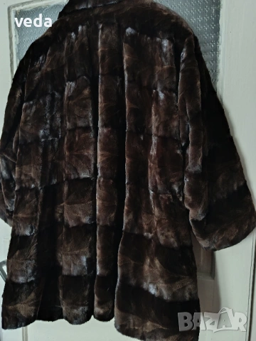 Дизайнерско палто епилирана норка размер L/XL , снимка 5 - Палта, манта - 50822449