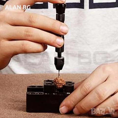 Мини дрелка със свредла с безключов патронник / 26 части, снимка 8 - Бормашини - 51931738