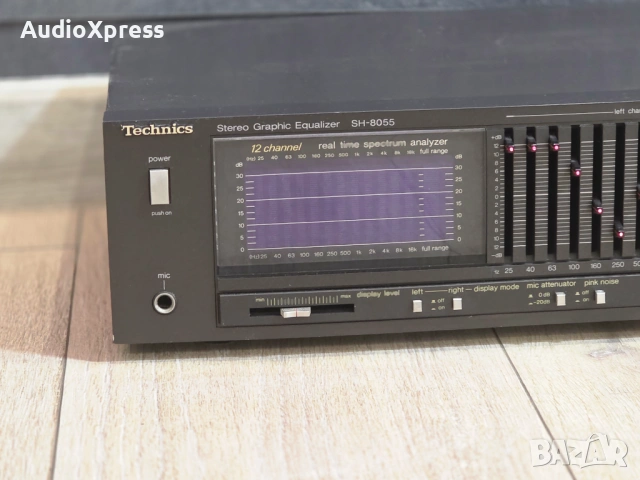 🎛️ Technics SH-8055 – легендарен винтидж графичен еквалайзер 🎶, снимка 2 - Ресийвъри, усилватели, смесителни пултове - 53003053