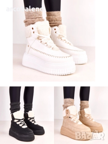 Дамски изолирани боти до глезена на платформа Lorraine, 3цвята 