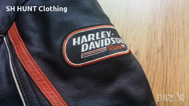 HARLEY DAVIDSON Racing Leather Jacket размер 3XL мото яке естествена кожа 8-27, снимка 12 - Якета - 52159708