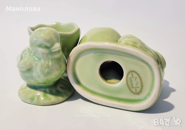 Две винтидж порцеланови чашки/коктиери/ за яйца , снимка 5 - Сервизи - 53123694