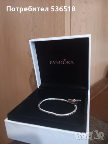 Гривна Pandora - Ден и нощ - 17см., снимка 2 - Гривни - 52231708