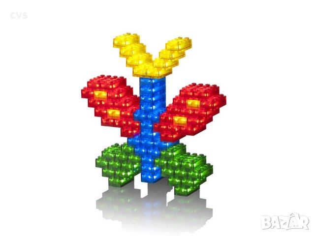 Светещ конструктор Light Stax S12003 SHINE, 75 части, 3in1,, снимка 2 - Конструктори - 27715804