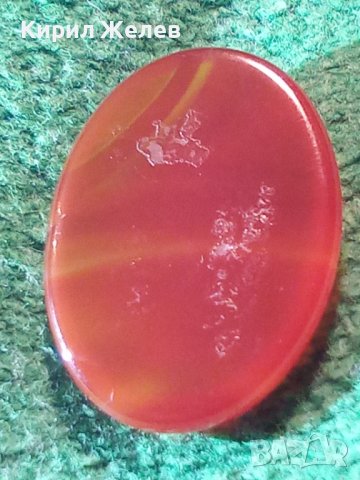 ГОЛЯМ ЮВЕЛИРНО ШЛИФОВАН КАРНЕОЛ КАБОШОН за ВГРАЖДАНЕ в ПРЪСТЕН БИЖУ 24317, снимка 9 - Други - 35596753