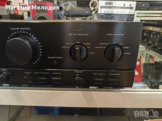 Страхотен стерео усилвател Kenwood KA-7010 Две по 155 вата на 4 ома. В отлично техническо и визуално, снимка 5 - Ресийвъри, усилватели, смесителни пултове - 51181629