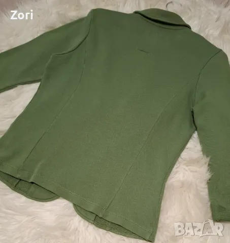 Зелено сако със 7/8 дължина на ръкава , снимка 9 - Сака - 49747672