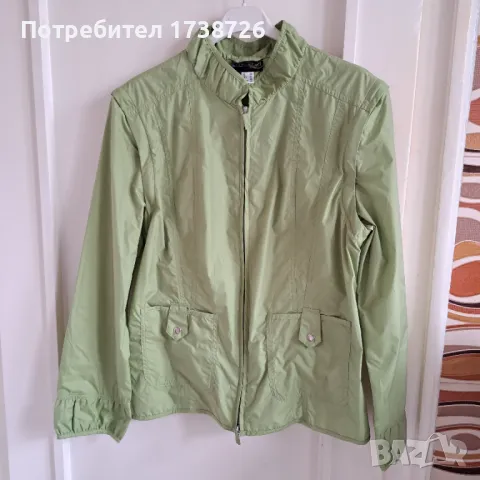Чисто ново дамско лятно якенце за вятър, дъжд в цвят авокадо., снимка 6 - Якета - 50053558