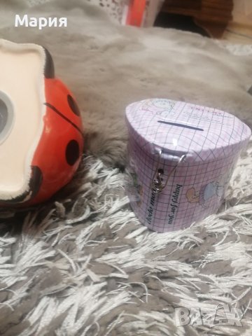 Керамична касичка Прасенце и метална касичка,, сърце,, , снимка 6 - Други - 39117157