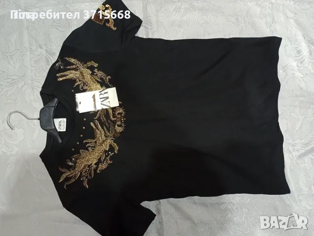 Мъжка тениска ZARA, снимка 2 - Тениски - 52914899