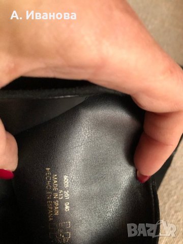 Дамски ботуши Zara естествен велур, снимка 5 - Дамски ботуши - 27434671