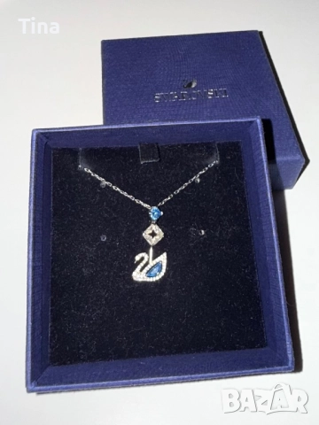 Swarovski - колие - stainless steel, снимка 2 - Колиета, медальони, синджири - 51671022