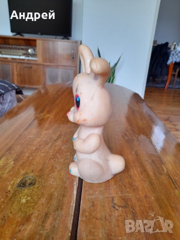 Стара играчка заек #2, снимка 4 - Антикварни и старинни предмети - 36937075