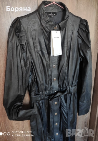 Other Theory нова с етикет 2 в 1 рокля тренч от еко кожа, снимка 7 - Рокли - 52815853