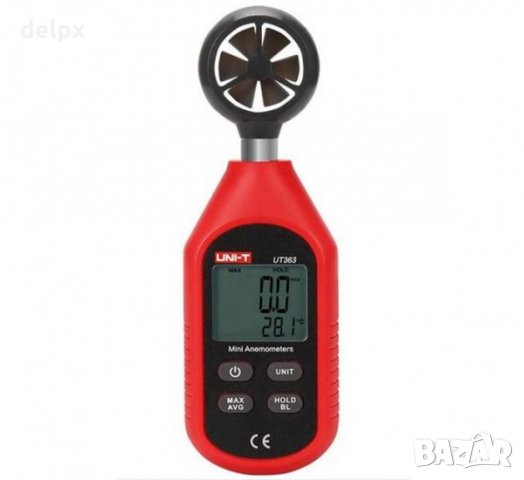 Цифров анемометър UT-363, измерване на скорост и температура на въздуха, снимка 2 - Други инструменти - 32416935