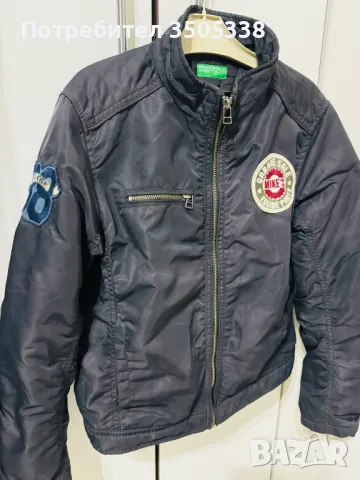 Подплатено яке в стил Biker на United Colors of Benetton за момче , снимка 7 - Детски якета и елеци - 47973194