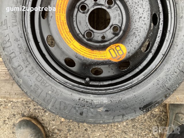 14 резервна джанта патерица 4х98 Fiat Puno Фиат Пунто 135/80/14, снимка 4 - Гуми и джанти - 43662385