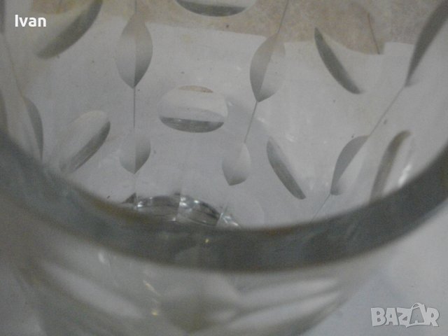 Голяма Кристална Ваза-Кръгла-210мм-Диаметър 110мм-Тежка-3,0 кг, снимка 15 - Вази - 39814186