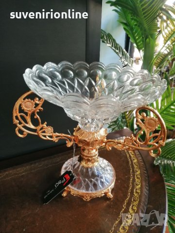 Луксозна стъклена бонбониера , снимка 5 - Декорация за дома - 38255369
