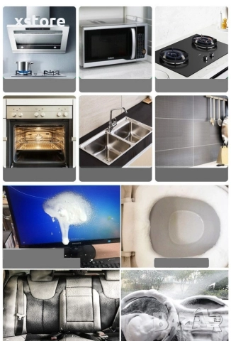 Мощен почистващ препарат за кухни под формата на спрей пяна / 550мл, снимка 10 - Препарати за почистване - 52695064