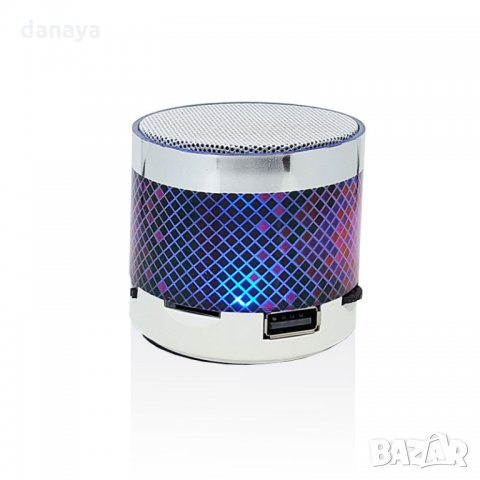 1164 Светеща мини блутут колонка мини bluetooth speaker, снимка 3 - Слушалки и портативни колонки - 26573570