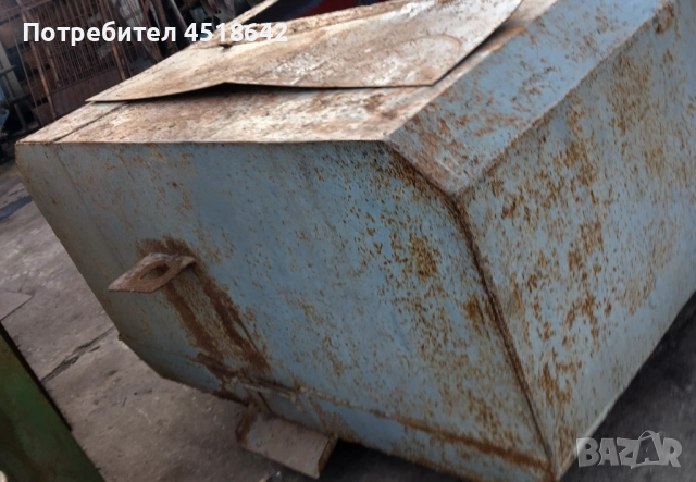 350кг, 2.5 кубика, контейнер за отпадъци, резервоар за зърно, вода, снимка 12 - Други машини и части - 52450305