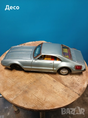 Стара тенекиена количка Бандай на батерии., снимка 5 - Колекции - 52178824