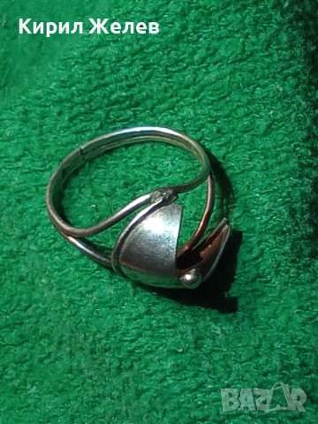 ДИЗАЙНЕРСКИ АРТ СРЕБЪРЕН ПРЪСТЕН РЪЧНА ФИНА ИЗРАБОТКА 17081, снимка 3 - Пръстени - 31557151
