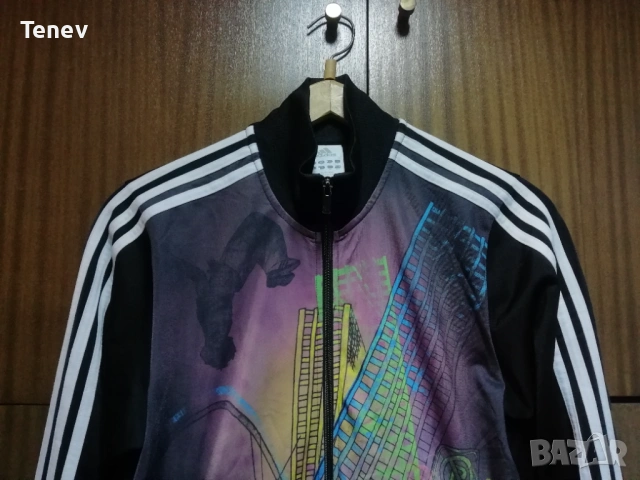 Adidas Japan Y2K Vintage оригинално Адидас горнище мъжко Япония anime аниме ретро , снимка 4 - Спортни дрехи, екипи - 53022859