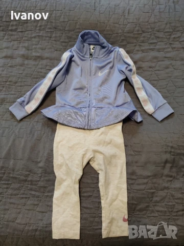 Три оригинални бебешки комплекти за момиче Nike , Boss, Benetton , снимка 1