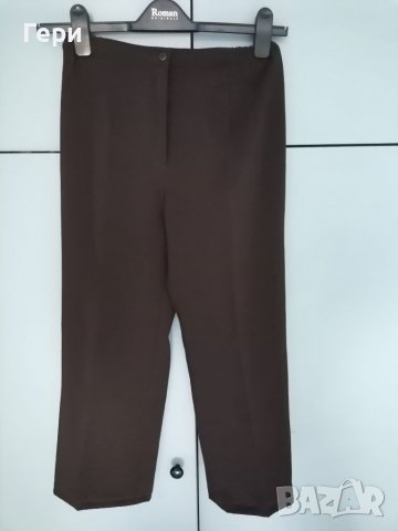 Тъмнокафяв елегантен панталон, снимка 1 - Панталони - 38030610