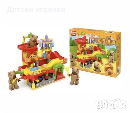 Конструктор Капибара увеселителен парк с пързалки и топче 223ч, снимка 2 - Конструктори - 52662876