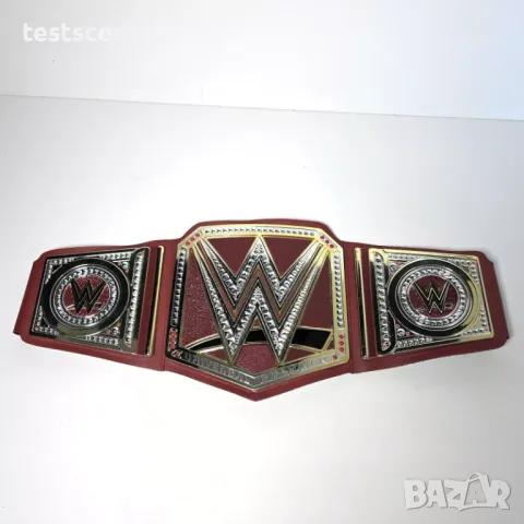Шампионски пояс WWE Universal Championship световната титла в кеча Mattel детски belt колан Red, снимка 2 - Фигурки - 49839771