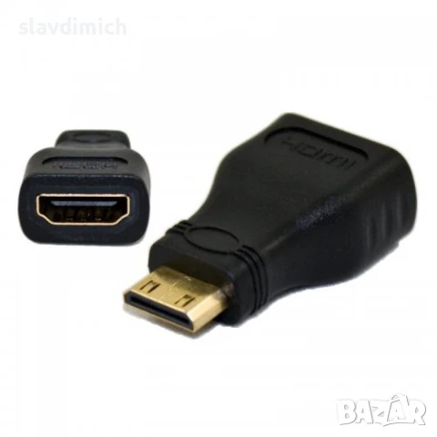 НОВ преходник HDMI male to mini HDMI female