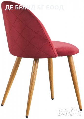 Стол бордо / комплект от два трапезни стола / столове с мека седалка и облегалка МОДЕЛ 77, снимка 3 - Столове - 33460102