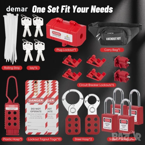 Универсален комплект за електротехници и поддръжка от 43 части с чанта, снимка 3 - Други стоки за дома - 51404420